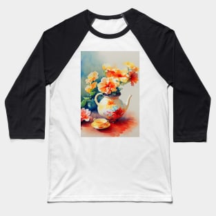 Watercolor teapot Baseball T-Shirt